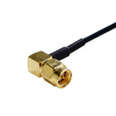 20cm SMA Female Elbow to Fakra Z Female Connector Adapter RG174 Cable