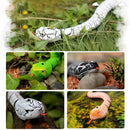 Tricky Funny Toy Infrared Remote Control Scary Creepy Snake, Size: 38*3.5cm(Black)