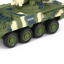 Creative 8021 Artillery Vehicle Remote-controlled Tank Military Model Toy Car(Green)