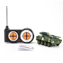 Creative 8021 Artillery Vehicle Remote-controlled Tank Military Model Toy Car(Green)
