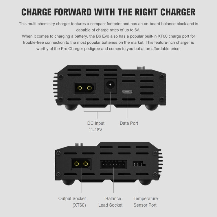 SKYRC iMAX B6 EVO 6S Balance Charger / Discharger DC11-18V 60W 6A Charger