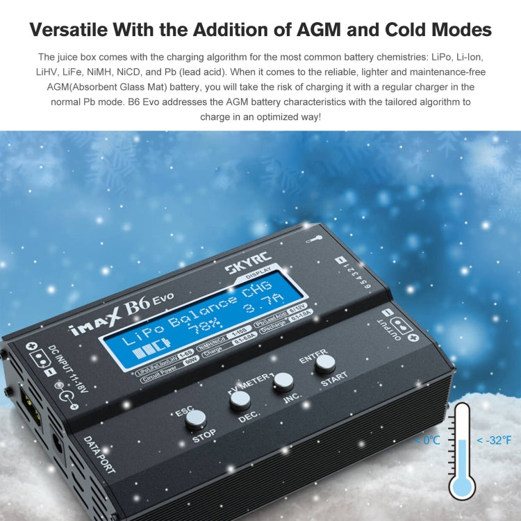 SKYRC iMAX B6 EVO 6S Balance Charger / Discharger DC11-18V 60W 6A Charger