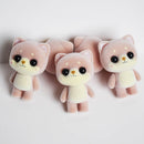 Little Cute PVC Flocking Animal Dog Shiba Inu Dolls Creative Gift Kids Toy, Size: 4.5*3.5*6cm (Light Brown)