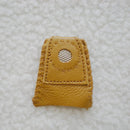 1 x Finger-Fit Leather Thimble With Metal Tip DIY For Sewing Needlework USEFUL