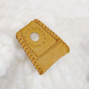 1 x Finger-Fit Leather Thimble With Metal Tip DIY For Sewing Needlework USEFUL