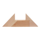 Letter T Tangram Solid Wood Brain Teaser Wooden Puzzle