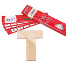 Letter T Tangram Solid Wood Brain Teaser Wooden Puzzle