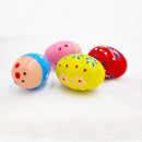 1Pcs Children Wooden Easter Sand Eggs Instruments Percussion Musical Egg Toys