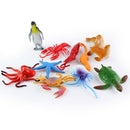 24 pcs Mini Sea Animal Ocean Creature Marine Life Figures Models Toys