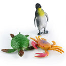 24 pcs Mini Sea Animal Ocean Creature Marine Life Figures Models Toys