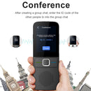 T10 Portable WIFI Smart Voice Translator Smart Business Travel Real Time AI Translator Translation Machine(Black)