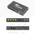 DVB-T2 339 HD 4 x Turner Car Mobile DVB-T2 Digital TV Receiver with Remote Control, Support MPEG-1, MPEG-2, MPEG-4, 160KM/hour, H.264 decoder (up to 1920x1080P)(Black)