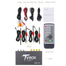 DVB-T2 339 HD 4 x Turner Car Mobile DVB-T2 Digital TV Receiver with Remote Control, Support MPEG-1, MPEG-2, MPEG-4, 160KM/hour, H.264 decoder (up to 1920x1080P)(Black)
