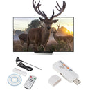 Digital RTL2832U+R820T DVB-T SDR+DAB+FM USB 2.0 Digital TV Dongle / Receiver , with Remote Control(Black)