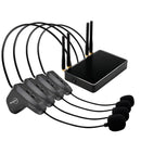 ASiNG WM07 4 x Transmitter + 1 x Receiver Head-mounted Wireless Microphone(Black)