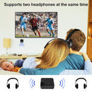 B20 2 in 1 Bluetooth 5.0 Audio Adapter Transmitter Receiver, Support Optical Fiber & AUX & LED Indicator