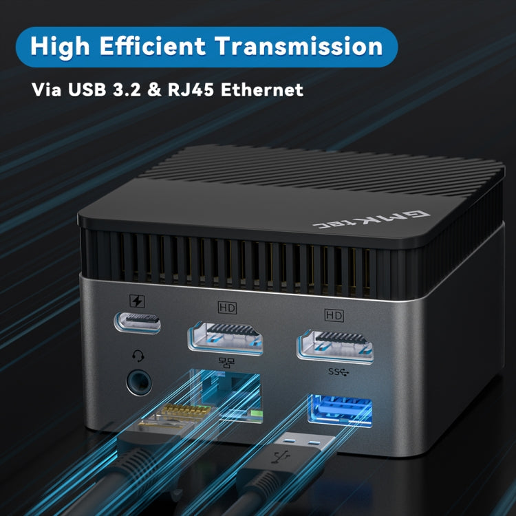 GMK KB5 Windows11/Linux/Ubuntu System Mini PC, Intel 11th Jasper Lake N5105 Quad Core up to 2.9GHz, 8GB + 256GB, Support WiFi & Bluetooth, US Plug