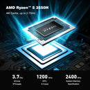 Beelink SER Windows 11 Mini PC, 8GB+256GB, AMD Ryzen 5 3550H, Support Bluetooth / HDMI / WiFi / RJ45, EU Plug