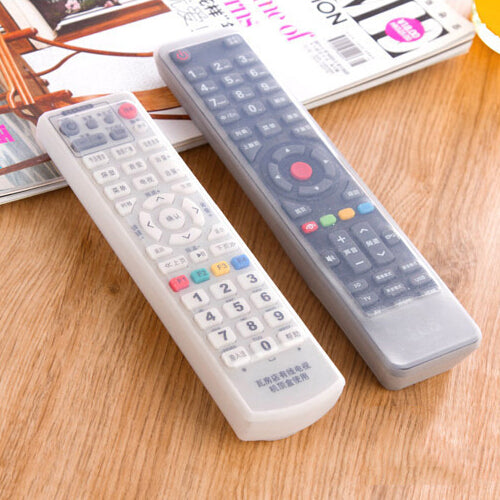 Silicone Rubber TV Remote Control Dust Cover Protective Gear Storage Bag