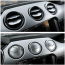 Air  Vent Trim Auto Aluminum Alloy Center Console for Ford Mustang