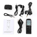 T60 Monochrome Screen HD Noise Reduction Digital Voice Recorder, 16G, Support MP3 / WAV Format (Black)