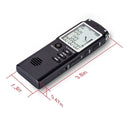 T60 Monochrome Screen HD Noise Reduction Digital Voice Recorder, 16G, Support MP3 / WAV Format (Black)
