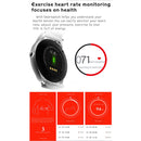 K88 1.22 inch Screen Display Bluetooth Smart Watch, IP54 Waterproof, Support Pedometer / Heart Rate Monitor / Real-time Weather / WeChat Reminder, Compatible with Android and iOS Phones(Black)