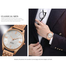 YAZOLE 376 Men Fashion Business Steel Strap Band Quartz Wrist Watch (Black)