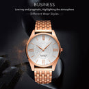 YAZOLE 376 Men Fashion Business Steel Strap Band Quartz Wrist Watch (Black)