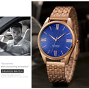 YAZOLE 376 Men Fashion Business Steel Strap Band Quartz Wrist Watch (Black)