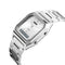 SKMEI 1220 Multifunctional Men Outdoor Business Noctilucent Waterproof Double Display Steel Watchband Wrist Watch (Silver)