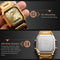SKMEI 1220 Multifunctional Men Outdoor Business Noctilucent Waterproof Double Display Steel Watchband Wrist Watch (Silver)