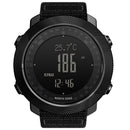 NORTH EDGE Multi-function Waterproof Outdoor Sports Electronic Smart Watch, Support Humidity Measurement / Weather Forecast / Speed Measurement, Style: Nylon Strap(Black)