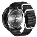 NORTH EDGE Multi-function Waterproof Outdoor Sports Electronic Smart Watch, Support Humidity Measurement / Weather Forecast / Speed Measurement, Style: Nylon Strap(Black)