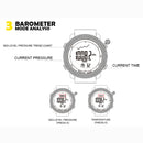 NORTH EDGE Multi-function Waterproof Outdoor Sports Electronic Smart Watch, Support Humidity Measurement / Weather Forecast / Speed Measurement, Style: Nylon Strap(Black)