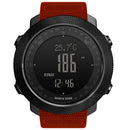 NORTH EDGE Multi-function Waterproof Outdoor Sports Electronic Smart Watch, Support Humidity Measurement / Weather Forecast / Speed Measurement, Style: Nylon Strap(Orange)