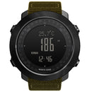 NORTH EDGE Multi-function Waterproof Outdoor Sports Electronic Smart Watch, Support Humidity Measurement / Weather Forecast / Speed Measurement, Style: Nylon Strap(Khaki)