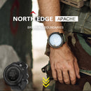 NORTH EDGE Multi-function Waterproof Outdoor Sports Electronic Smart Watch, Support Humidity Measurement / Weather Forecast / Speed Measurement, Style: Nylon Strap(Khaki)
