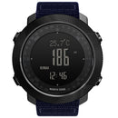 NORTH EDGE Multi-function Waterproof Outdoor Sports Electronic Smart Watch, Support Humidity Measurement / Weather Forecast / Speed Measurement, Style: Nylon Strap(Blue)