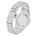 CAGARNY 6885 Octagonal Dial Quartz Dual Movement Watch Men Stainless Steel Strap Watch(Silver Shell Blue Dial)