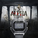 NORTH EDGE ALPHA Smart Watch, Support Compass Sensor, 50m Water Resistant, Luminous Mode