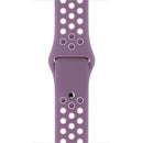 For Apple Watch Series 7 45mm / 6 & SE & 5 & 4 44mm / 3 & 2 & 1 42mm Fashionable Classical Silicone Sport Watch Band(Purple Powder)