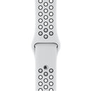 For Apple Watch Series 7 45mm / 6 & SE & 5 & 4 44mm / 3 & 2 & 1 42mm Fashionable Classical Silicone Sport Watch Band (White Black)