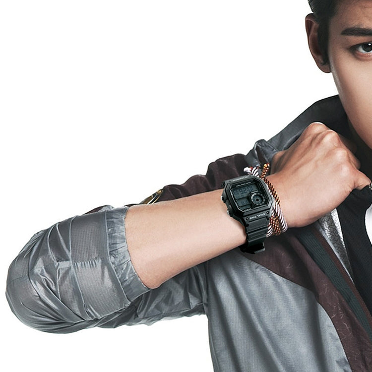 SKMEI 1299 Multifunctional Outdoor Sports Noctilucent Waterproof Digital Display Wrist Watch (Army Green)