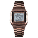 SKMEI 1381 Multifunctional Men Outdoor Business Sport Noctilucent Waterproof Digital Wrist Watch(Coffee)