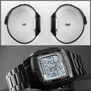 SKMEI 1381 Multifunctional Men Outdoor Business Sport Noctilucent Waterproof Digital Wrist Watch(Gold)