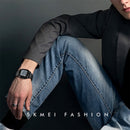 SKMEI 1381 Multifunctional Men Outdoor Business Sport Noctilucent Waterproof Digital Wrist Watch(Rose Gold)