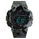 SKMEI 1472 Multifunctional Men Outdoor Sports Noctilucent Waterproof Didital Wrist Watch (Camouflage)