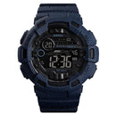 SKMEI 1472 Multifunctional Men Outdoor Sports Noctilucent Waterproof Didital Wrist Watch (Dark Blue)