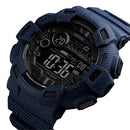 SKMEI 1472 Multifunctional Men Outdoor Sports Noctilucent Waterproof Didital Wrist Watch (Dark Blue)